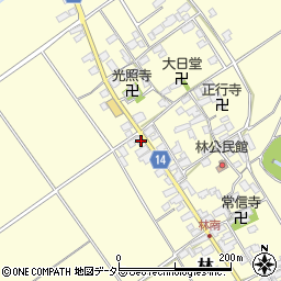 滋賀県蒲生郡竜王町林569周辺の地図