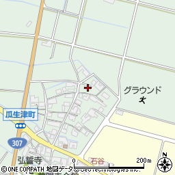 滋賀県東近江市瓜生津町1194周辺の地図