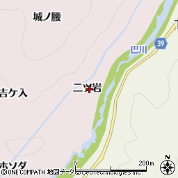 愛知県豊田市幸海町（二ツ岩）周辺の地図