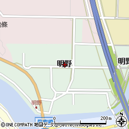 兵庫県丹波篠山市明野周辺の地図