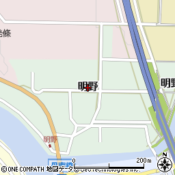 兵庫県丹波篠山市明野周辺の地図