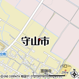 滋賀県守山市小島町1412-3周辺の地図
