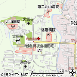 京都府京都市左京区岩倉上蔵町141周辺の地図