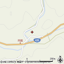 愛知県豊田市阿蔵町西街道21周辺の地図