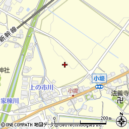 滋賀県野洲市小堤周辺の地図