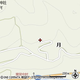 愛知県東栄町（北設楽郡）月（東大平ノ）周辺の地図