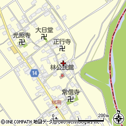 滋賀県蒲生郡竜王町林589周辺の地図