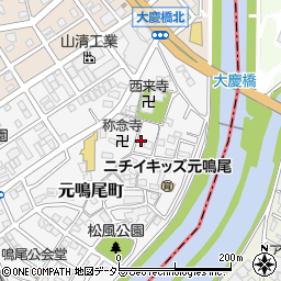 愛知県名古屋市南区元鳴尾町389周辺の地図