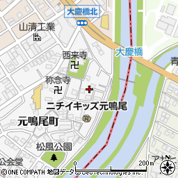愛知県名古屋市南区元鳴尾町391周辺の地図