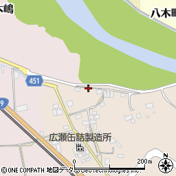 京都府南丹市八木町大薮上河原田周辺の地図