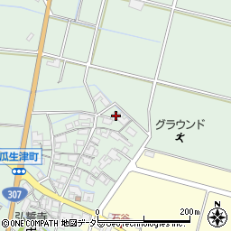 滋賀県東近江市瓜生津町1160周辺の地図