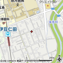静岡県田方郡函南町仁田191-38周辺の地図