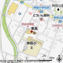東員町立　神田幼稚園周辺の地図