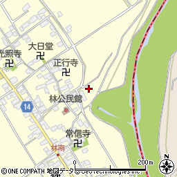 滋賀県蒲生郡竜王町林614周辺の地図