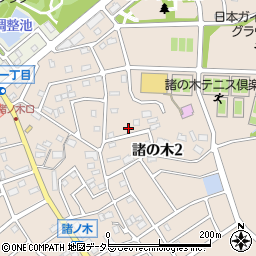 愛知県名古屋市緑区諸の木2丁目416周辺の地図