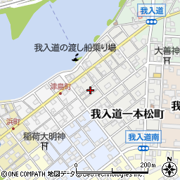 我入道連合自治会館周辺の地図