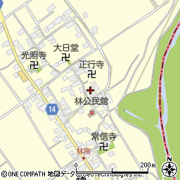 滋賀県蒲生郡竜王町林590周辺の地図