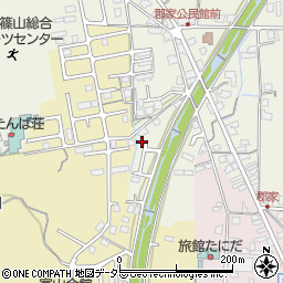 兵庫県丹波篠山市郡家828周辺の地図