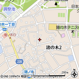 愛知県名古屋市緑区諸の木2丁目407周辺の地図