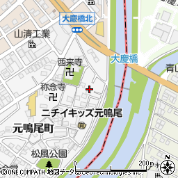 愛知県名古屋市南区元鳴尾町413周辺の地図
