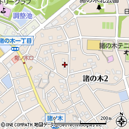 愛知県名古屋市緑区諸の木2丁目207周辺の地図