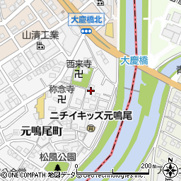 愛知県名古屋市南区元鳴尾町408周辺の地図