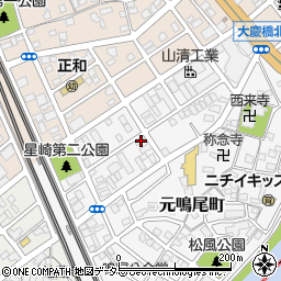 愛知県名古屋市南区元鳴尾町50周辺の地図