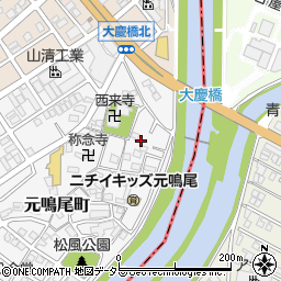 愛知県名古屋市南区元鳴尾町412周辺の地図