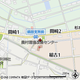 弥富市鍋田支所周辺の地図