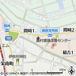 愛知県弥富市間崎周辺の地図