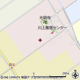 〒520-2504 滋賀県蒲生郡竜王町川上の地図