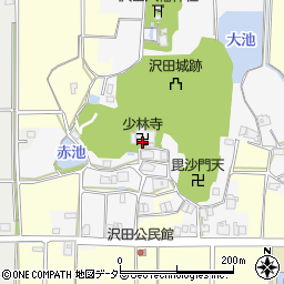 兵庫県丹波篠山市沢田周辺の地図