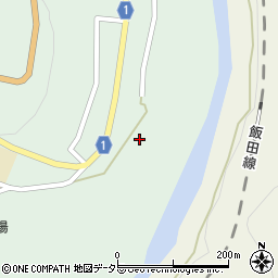静岡県浜松市天竜区佐久間町中部155周辺の地図