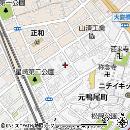 愛知県名古屋市南区元鳴尾町34周辺の地図