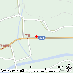 愛知県北設楽郡東栄町下田尾沢周辺の地図