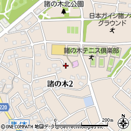 愛知県名古屋市緑区諸の木2丁目454周辺の地図