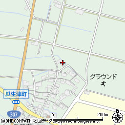 滋賀県東近江市瓜生津町1159周辺の地図