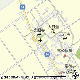 滋賀県蒲生郡竜王町林574周辺の地図
