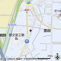 兵庫県丹波篠山市黒田491周辺の地図