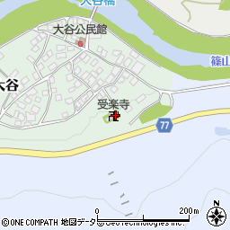 兵庫県丹波市山南町大谷80周辺の地図