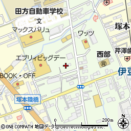静岡県田方郡函南町間宮545周辺の地図