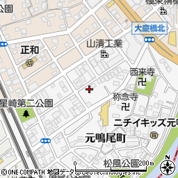 愛知県名古屋市南区元鳴尾町55周辺の地図