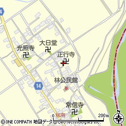 滋賀県蒲生郡竜王町林595周辺の地図