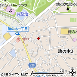 愛知県名古屋市緑区諸の木2丁目123周辺の地図