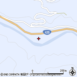 愛知県設楽町（北設楽郡）豊邦（テラマエ）周辺の地図