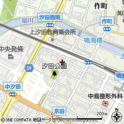 愛知県名古屋市緑区鳴海町上汐田周辺の地図