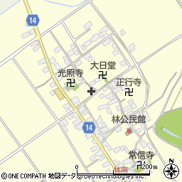 滋賀県蒲生郡竜王町林579周辺の地図