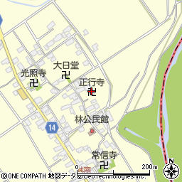 滋賀県蒲生郡竜王町林594周辺の地図