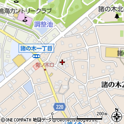 愛知県名古屋市緑区諸の木2丁目132周辺の地図