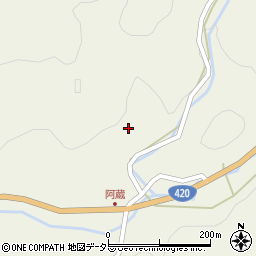 愛知県豊田市阿蔵町曽理周辺の地図